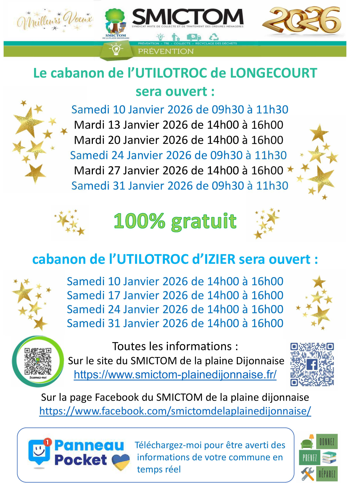 Dates janvier 2026